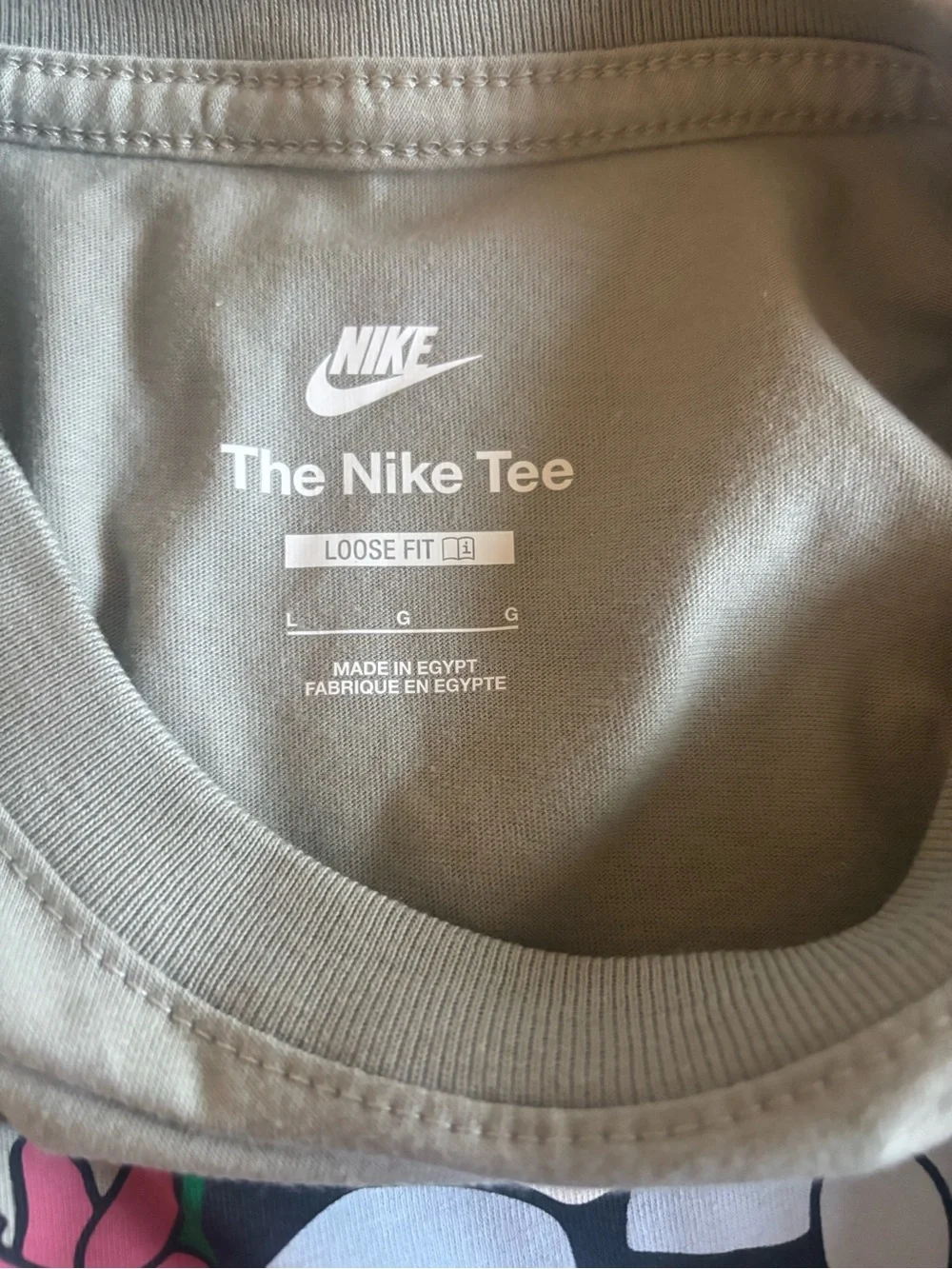 Nike Kids Floral Soccer Graphic Tee - Sage with Multicolor Print